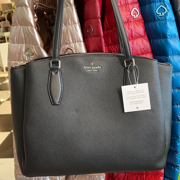 kate spade Handbags - Kate Spade monet large triple compartment tote Black NWT